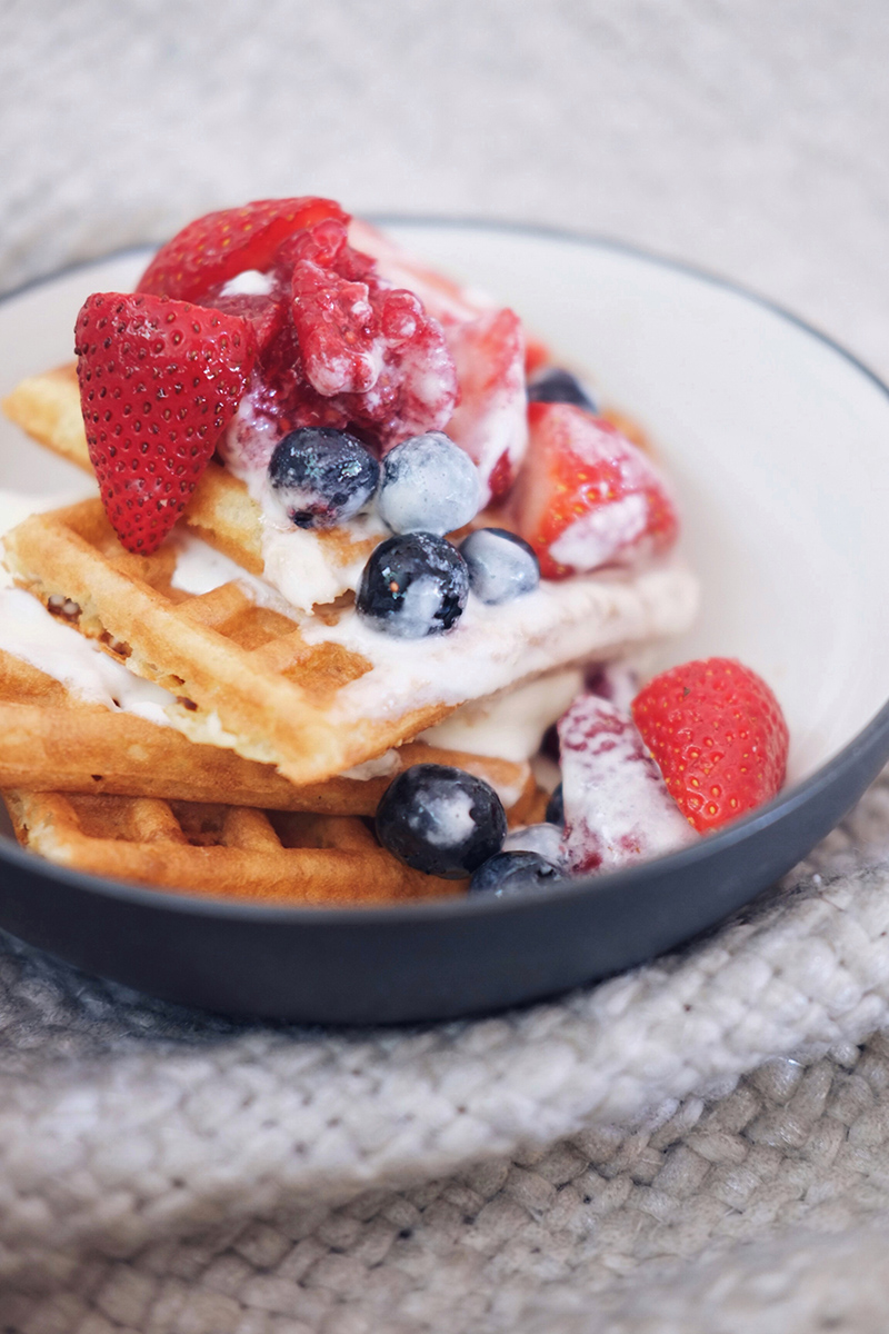 Gaufres aux fruits rouges